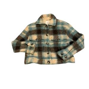 WILFRED FREE plaid colour wool jacket